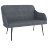 Banc Gris foncé 110x76x80 cm Velours 556859556859