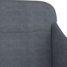 Banc Gris foncé 110x76x80 cm Velours 556859556859