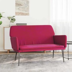 Banc Rouge bordeaux 108x79x79 cm Velours 556860556860