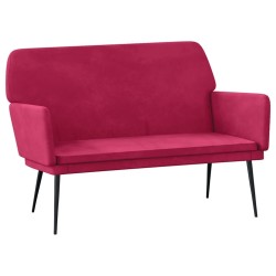 Banc Rouge bordeaux 108x79x79 cm Velours 556860556860