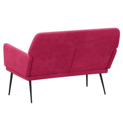 Banc Rouge bordeaux 108x79x79 cm Velours 556860556860