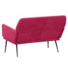 Banc Rouge bordeaux 108x79x79 cm Velours 556860556860