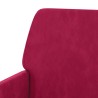Banc Rouge bordeaux 108x79x79 cm Velours 556860556860