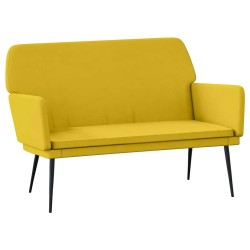 Banc Jaune 108x79x79 cm Velours 556862556862
