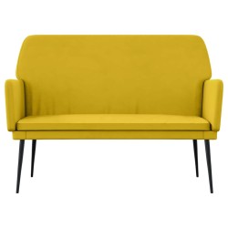Banc Jaune 108x79x79 cm Velours 556862556862