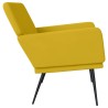 Banc Jaune 108x79x79 cm Velours 556862556862