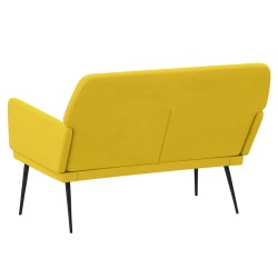 Banc Jaune 108x79x79 cm Velours 556862556862