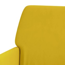 Banc Jaune 108x79x79 cm Velours 556862556862