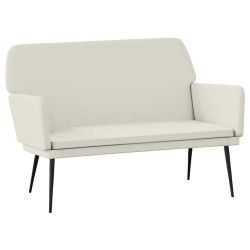 Banc Crème 108x79x79 cm Velours 556864556864