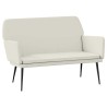 Banc Crème 108x79x79 cm Velours 556864556864
