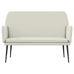 Banc Crème 108x79x79 cm Velours 556864556864