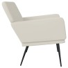 Banc Crème 108x79x79 cm Velours 556864556864