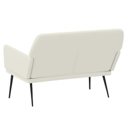Banc Crème 108x79x79 cm Velours 556864556864