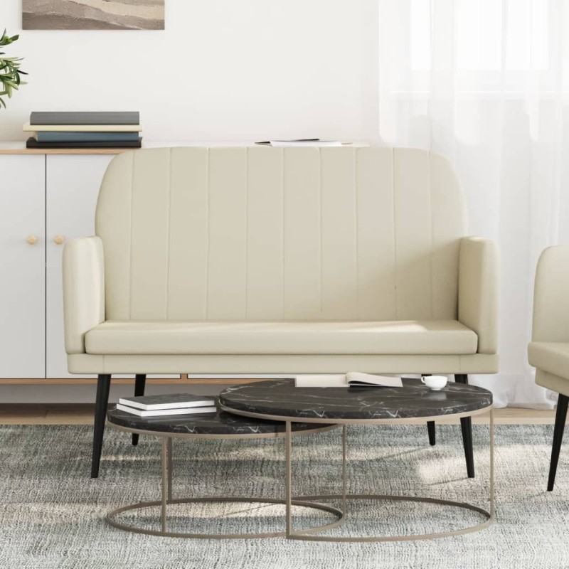 Banc Crème 107x80x81 cm Similicuir 556866556866