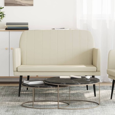 Banc Crème 107x80x81 cm Similicuir 556866556866