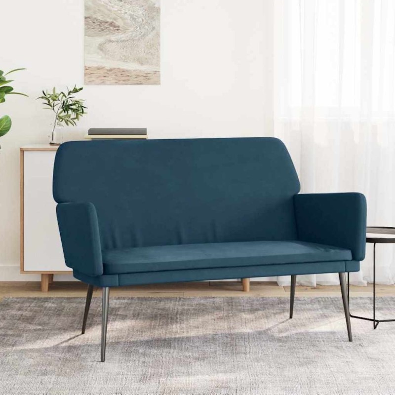 Banc Bleu 108x79x79 cm Velours 556867556867