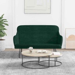 Banc Vert foncé 110x76x80 cm Velours 556869556869