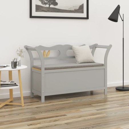 Banc Gris 107x45x75,5 cm Bois de sapin solide 556870556870