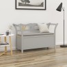 Banc Gris 107x45x75,5 cm Bois de sapin solide 556870556870