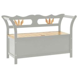 Banc Gris 107x45x75,5 cm Bois de sapin solide 556870556870