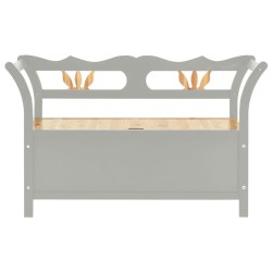 Banc Gris 107x45x75,5 cm Bois de sapin solide 556870556870
