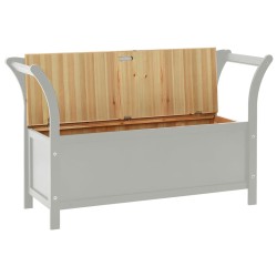 Banc Gris 107x45x75,5 cm Bois de sapin solide 556870556870