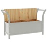 Banc Gris 107x45x75,5 cm Bois de sapin solide 556870556870