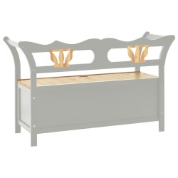 Banc Gris 107x45x75,5 cm Bois de sapin solide 556870556870