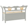 Banc Gris 107x45x75,5 cm Bois de sapin solide 556870556870