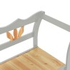 Banc Gris 107x45x75,5 cm Bois de sapin solide 556870556870