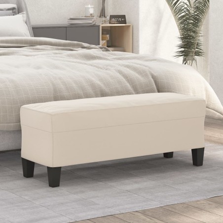 Banc Crème 100x35x41 cm Tissu microfibre 556871556871