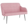 Banc Rose 110x76x80 cm Velours 556872556872