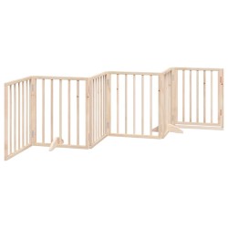 Barrière pour chien avec porte pliable 6 panneaux 300 cm Bois de peuplier 556873556873