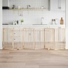 Barrière pour chien avec porte pliable 6 panneaux 300 cm Bois de peuplier 556874556874