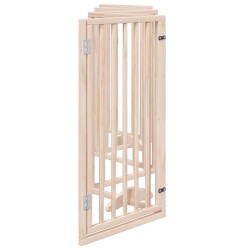 Barrière pour chien avec porte pliable 6 panneaux 300 cm Bois de peuplier 556874556874