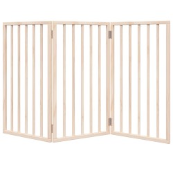 Barrière pour chien pliable à 3 panneaux 150 cm Bois de peuplier 556876556876