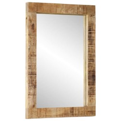 Miroir 70x50 cm bois de manguier massif et verre 556877556877