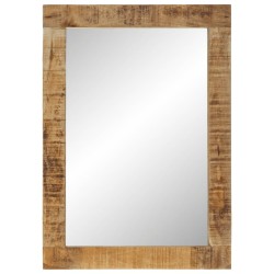 Miroir 70x50 cm bois de manguier massif et verre 556877556877