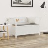 Banc Blanc 107x45x75,5 cm Bois de sapin solide 556878556878