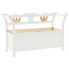 Banc Blanc 107x45x75,5 cm Bois de sapin solide 556878556878
