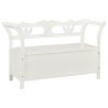 Banc Blanc 107x45x75,5 cm Bois de sapin solide 556883556883