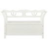 Banc Blanc 107x45x75,5 cm Bois de sapin solide 556883556883