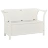 Banc Blanc 107x45x75,5 cm Bois de sapin solide 556883556883