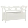 Banc Blanc 107x45x75,5 cm Bois de sapin solide 556883556883