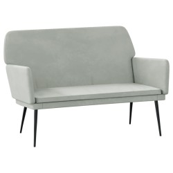 Banc Gris clair 108x79x79 cm Velours 556885556885
