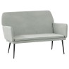 Banc Gris clair 108x79x79 cm Velours 556885556885