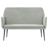 Banc Gris clair 108x79x79 cm Velours 556885556885