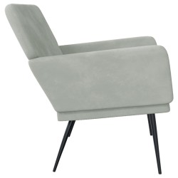 Banc Gris clair 108x79x79 cm Velours 556885556885