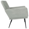 Banc Gris clair 108x79x79 cm Velours 556885556885