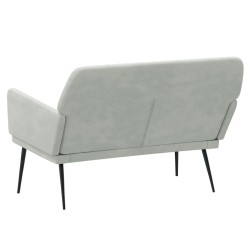 Banc Gris clair 108x79x79 cm Velours 556885556885